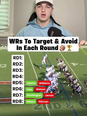 Target & Avoid These WRs‼️ #nflfootball #fantasyfootball #fantasycontent #fantasywrs #titanswalterpicks 