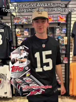 🔥🏈 TOPPS FOOTBALL IS GETTING RIPPED! 🏈🔥 We’re hunting for Fernando from the Raiders 👀🦅 and you never know what’s coming out of these packs! PLUS, we’ve got a JERSEY GIVEAWAY happening! 🎁🔥 👀 Stay tuned, join in, and see if we can pull something HUGE! 🚨 🏆 You could be walking away with a jersey! 🔥 JOIN THE LIVE — THE NEXT BIG HIT COULD BE YOURS! 🔥 #culturemedia #sportscards #toppsfootball #nfl #fyp