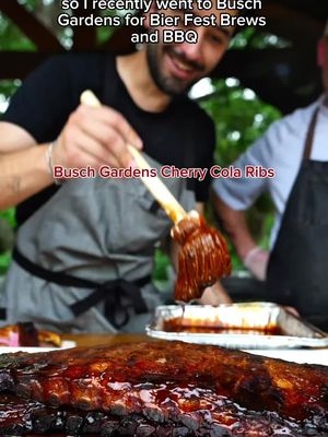 #ad Stopped by Busch Gardens Bier Fest Brews & BBQ to see what it was all about and try their Cherry Cola Ribs. So good, I had to recreate the dish at home! Plenty of good food, cold drinks, and a solid excuse to spend the day at the park. Visit the Busch Gardens website for a special offer from @Coca-Cola  @Busch Gardens Tampa @Busch Gardens Williamsburg 