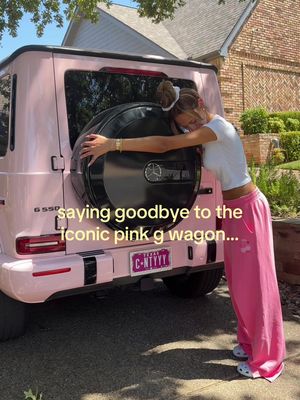 saying goodbye to my pink g wagon 🥲🩷 but don’t worry the new car is  even more iconic… 👀🫪 #gwagon #pinkcar #mercedes #pinkaesthetic 