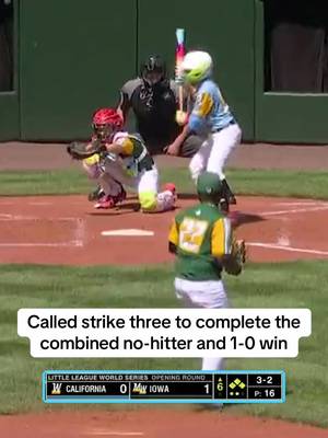 California vs. Iowa Little League World Series game ended on this called strike three in a full count  #MLB #baseball #sports #umpire #littleleague 