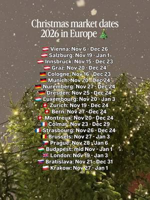 Share with someone you want to visit some of these christmas markets this year! 🎄