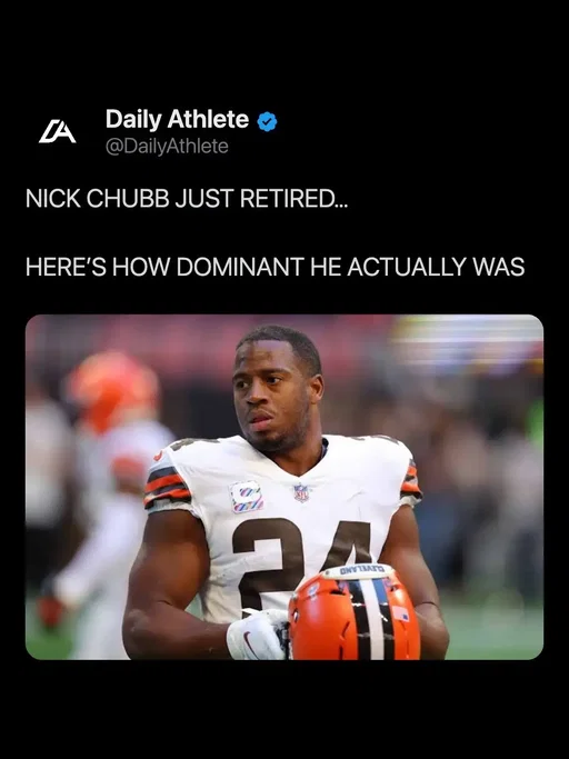 Nick Chubb officially walks away after eight NFL seasons with 7,349 rushing yards, 54 rushing touchdowns and four Pro Bowl selections. His career may not have lasted as long as fans hoped, but at his peak, few running backs combined power, balance, patience and breakaway speed the way Chubb did. From 2018 through 2022, Chubb averaged at least five yards per carry every season. He also recorded four consecutive 1,000-yard campaigns while sharing touches with Kareem Hunt and produced the longest rushing touchdown in Browns history… a 92-yard run that broke a franchise record dating back to 1959. The numbers only tell part of his story. Chubb rebuilt the same knee after devastating injuries at Georgia and in Cleveland, returning both times when many questioned whether he would ever look the same. He finishes his career as one of the most efficient runners of his generation and one of the easiest players in football to respect. Enjoyed this post? We post NFL content like this everyday 🏈 #nickchubb #clevelandbrowns #nfl 
