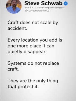 Craft doesn't scale by accident.  As property management companies expand, maintaining high standards across multiple locations becomes increasingly difficult. Without intentional structure, quality control slowly dilutes with every new door added to the portfolio. Systems shouldn't be viewed as a substitute for care and detail. Instead, robust systems serve as the protective framework that allows craft to survive at scale: - Standardized Inspection Routines: Ensuring no detail gets overlooked during turnovers. - Repeatable Workflows: Training teams to deliver identical quality in every market. - Automated Quality Audits: Catching operational slips before a guest ever notices. Build systems that safeguard your standards as you grow. #OperationalExcellence #PropertyManagement #ScalingBusiness #HospitalityStandards