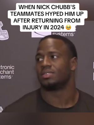 Nick Chubb’s teammates where so happy to see him back in 2024 🥹 #nickchubb #browns #nfl #cleveland  🎥 @Cleveland Browns 