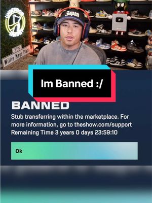 I Got Banned in MLB The Show :/ #yfk #fyp #mlbtheshow 