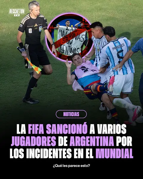 La FIFA puso mano dura tras el escándalo que se vivió después de la final del Mundial 2026. Leandro Paredes recibió la sanción más fuerte con 10 partidos fuera, mientras que Nahuel Molina deberá cumplir 7 encuentros. Thiago Almada fue castigado con 1 y Roberto Ayala con 3. Del lado español, Gavi recibió un partido de suspensión. Pero las consecuencias también alcanzaron a la AFA: una multa de $321,000 USD y la obligación de disputar sus próximos dos partidos como local con solo el 50 % del aforo permitido. Parte del castigo está relacionado con los incidentes protagonizados tras la final, además de comportamientos discriminatorios y otras infracciones registradas durante el torneo. La FIFA también estableció que $100,000 USD de la multa deberán destinarse a un programa contra la discriminación. Una final que terminó con España levantando el trofeo y Argentina enfrentando fuertes consecuencias disciplinarias. ¿Crees que las sanciones fueron justas?