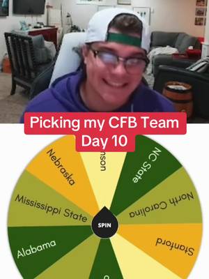 Day 10 of letting the wheel decide my favorite college football team! #football #CollegeFootball #cfb 