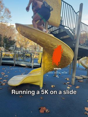 Running a 5K on a slide