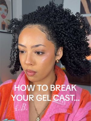 Replying to @ambs🕸️ how to break your gel cast w/ bonus tips! 👀 no more crispy curls 😭 #curlyhair #curlyhairtips #curlyhairproblems #curls #gelcast 