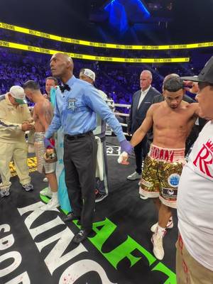 NEW DIVISION, NEW CROWN! 🏆 Teofimo Lopez celebrates at center ring as he is crowned the WBA Welterweight World Champion! 👑✨ #RollyTeofimo