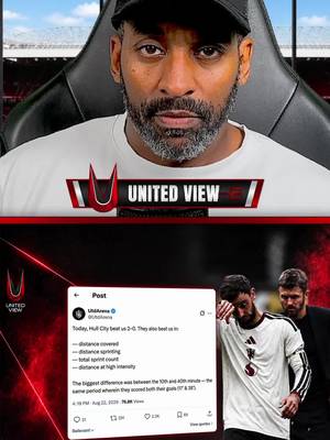UNITED WERE OUTWORKED BY HULL?! 😳 Hull beat United 2-0 and also came out on top for distance covered, sprint distance, total sprints and high-intensity running. The biggest gap came during the same period Hull scored both goals. Flex reacts 👀 What do you put it down to? 👇 #MUFC #ManchesterUnited #PremierLeague #FootballTikTok