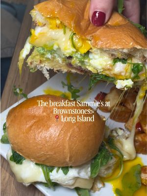 Hey Cousins!  If you having had a #breakfastsandwich from @BrownstonesCoffee yet then you are SERIOUSLY missing out- just look at the fluffy #egg and all that gooey #cheese ! With locations all over #longisland like Sayville, Amityville and Islip #longislandny find one and head there today 🍳🧀🍞