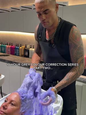 Our 10-hour Grey Colour Correction… PART THREE. 🔥 This is where it really starts coming together. After lifting, we cleansed everything out using @redkenpro_anz Blondage Shampoo… and LOOK at how clean that lift is. Freaking insane. Now it was time to start rebuilding the colour and adding back the depth. We went in with Redken Shades ALK, working with three different tones throughout the hair. Strategically placing our lowlights to recreate her natural depth, using a deeper ALK underneath and a lighter tone through the top to mimic the natural pattern of her grey. This is the part I LOVE. We’re not just putting colour back in… we’re looking at where her natural depth lives, where her grey sits and recreating that pattern so everything works together. And look at that end result. 🤌🏼 We drop education series like this EVERY SINGLE WEEK, breaking down the consultation, placement, formulas and WHY behind what we do. Follow for more weekly education… and if you want to take it even further, come see us at one of our classes. 🔥