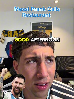 Messi prank call restaurant ! #fyp #football #prank #messi 