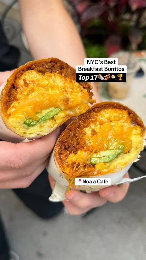 I’ve been trying all the best breakfast burritos in NYC and here’s 17 you need to try #nycbreakfastburrito #breakfastburrito #baconeggandcheese #nycfood #breakfastideas 