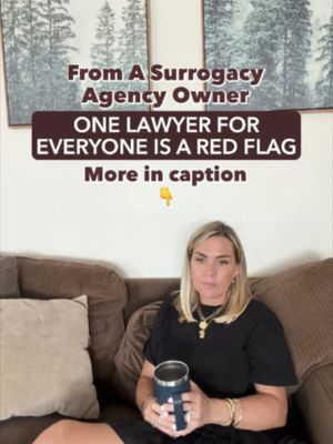 One lawyer for everyone is a red flag 🚩 In surrogacy, the surrogate and intended parents have different interests and need independent legal representation. Your lawyer should be there to protect your rights explain your contract, and make sure you fully understand what you’re agreeing to. If an agency suggests one attorney for everyone, ask why. You deserve your own advocate throughout the journey. #becomeasurrogate #surrogatelife #surrogacyjourney #surrogates #surrogatetiktok #surrogacy