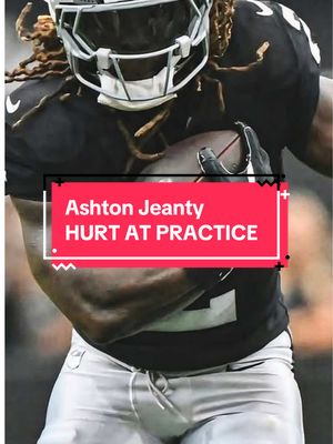 Ashton Jeanty sustained a right knee injury during practice #fantasyfootball #fantasyfootballtips #fantasyfootballdraft #nfl #football 