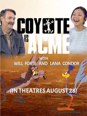 Well that’s the first and last time I order any Acme products! 🧨 Things get surprisingly deep talking with #WillForte and #LanaCondor about their new movie #CoyotevsAcme (In theatres August 28th!) 🏜️ #LooneyTunes #Doomsday
