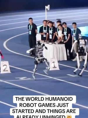 The second clip 🤯 The second annual World Humanoid Robot Games kicked off in Beijing this weekend with more than 2,000 robots competing across sports and real-world challenges. It's already delivered plenty of chaos, from a robot beating Usain Bolt's 100m time to others faceplanting and crashing into walls. The event has grown significantly since its debut, jumping from roughly 500 participating robots last year to more than 2,000 this year. 🎥: Getty #robots #humanoid #technology 