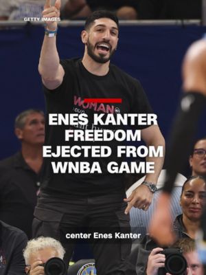 Former NBA center Enes Kanter Freedom was escorted out of a WNBA game between the Indiana Fever and the Chicago Sky after a confrontation. #WNBA