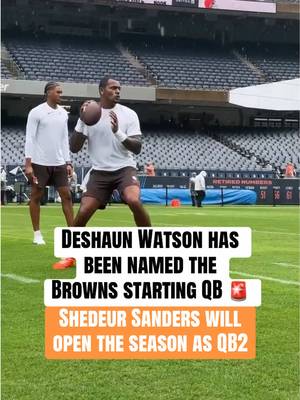 Browns are naming Deshaun Watson as their starting QB, per Jordan Schultz. (via @Cleveland Browns) #browns #nfl #football #nflfootball #shedeursanders