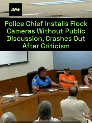 The City of Chetek, Wisconsin has deactivated its public Facebook page this week after Mayor Jeff Martin said they received death threats on their page after the town's recent Flock controversy. In July, Chetek's Police Chief, Ron Ambrozaitis, faced backlash at a meeting after he went ahead and signed a contract with Flock without informing the mayor, councilmembers and the town's residents, according to media reports. "I oughta do background checks on half the people that make comments," Ambrozaitis said at the July 14th public discussion, implying it was ridiculous for people to "ridicule" him over what equipment local law enforcement could buy out of their budget. As 404 Media has reported time and time again, Flock cameras have been used by local cops to pass information to ICE. There have also been many cases of law enforcement using the ALPR cameras to stalk exes and people with no ties to any investigation. Link in bio to read our latest investigations and news around Flock.