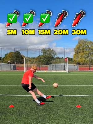 Insane Accuracy Challenge! 🎯 - How far out can I score a top bins with the new Nike Phantom 6 boots? 👀 Should I try this again? 🤷🏼 - #nikefootball #freekicks #footballchallenge #phantom #ad