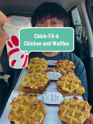 Trying Chick-fil-A’s New Chicken and Waffles for a Food Review! How does it taste? #chickfila #fastfood #mukbang #foodreview #FastFoodReview 
