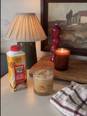 Nothing gets me ready for Fall like the perfect Caramel Latte! Nothing makes it easier than @Horizon Organic Golden Caramel Real Dairy Coffee Creamer ☕ #ad #morningroutine #morningvlog 
