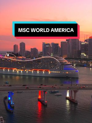 What a stunner 😍 #MSCWorldAmerica #miami#cruise#thecruisespotter