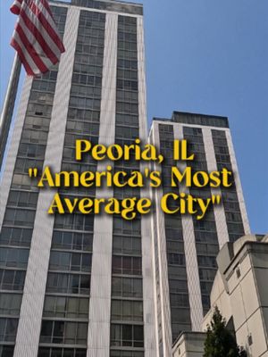 Will it play in Peoria? America's Most Average City #americacore🚘🏈🍔🇺🇸 #travel #Vlog #illinois #peoria
