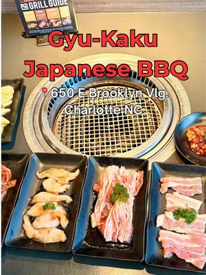 ‼️We checked out Gyu-Kaku Japanese BBQ and there’s just something about grilling everything right at the table that makes dinner so much more fun. 🥩 🔥So many delicious bites, great flavors, and definitely a spot that’s better with friends! Add this one to your list! 📲 @gyukakucharlotte  🥩Japanese BBQ 📍650 E Brooklyn Village, Charlotte NC ✨Save this for your next Charlotte foodie night! What are you throwing on the grill first? 👇 #saraheatsclt #cltfood #clteats #gyukaku #japanesebbq