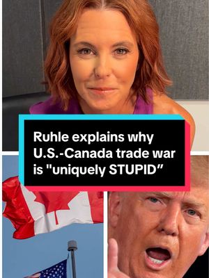 Stephanie Ruhle breaks down why she believes Trump’s escalating trade war with Canada is “uniquely stupid.” #news #trump #tariffs #canada