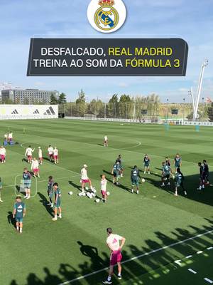 Modo José Mourinho de treinar? 👀🤣 O Real Madrid se prepara para enfrentar a Real Sociedad sem Endrick, Tchouaméni, Mendy, Militão e Rodrygo. Ao fundo, o treino é embalado pelo ronco dos carros de Fórmula 3, que treinam no circuito construído para a Fórmula 1, ao lado do centro de treinamentos do clube. 🏎️⚽🔥 #FutebolNaESPN #RealMadrid #Automobilismo