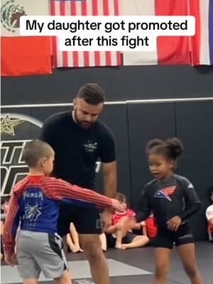 Nalah got promoted from white belt to grey white after this fight at practice #jiujitsu #wrestling #mma #fatherdaughter 