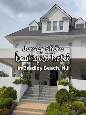 our staycation at a boutique hotel in Bradley Beach, NJ The JSG team had a little midweek staycation at The James Bradley Hotel in Bradley Beach last week. We started our mornings with breakfast (and way too many housemade pastries) before taking a walk on the boardwalk.  We loved all the thoughtful details throughout the stay, from complimentary beach chairs, towels, and umbrellas to the bath products + delish chocolate chip cookies that were waiting for us upon arrival And it's a great spot to work remotely. Jen even squeezed in a few meetings from the patio.  And once the sun goes down, the garden lights come on and the whole space turns into such a pretty spot to sit, chat, and wind down after a day at the beach. 📍204 3rd Avenue, Bradley Beach More local recs at TheJerseyShoreGirl.com #jerseyshore #nj #newjersey #njnews #bradleybeach 
