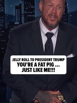 Jelly Roll called President Trump a fat pig on national television ... and somehow the joke only got more personal from there. 😬 🎥: ABC MORE DETAILS AT LINK IN BIO 🔗
