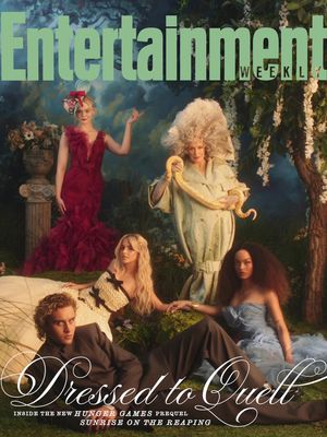 Everything is not what it seems. 🪄 Get ready to enter the colorful yet heartbreaking world of ‘Sunrise on the Reaping’ with Glenn Close, Elle Fanning, Mckenna Grace, Whitney Peak, and Joseph Zada on EW’s latest cover. The cast takes us inside the making of Haymitch Abernathy’s origin story and the Capitol’s most twisted games. Head to the 🔗 in our bio for the full story. Directors: Kristen Harding + Alison Wild Writer: Shania Russel @hungergamesofficial @lionsgate #SunriseOnTheReaping #TheHungerGames