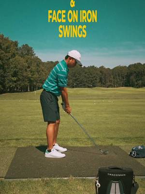 3 things I’m actually thinking about with my irons right now 🎯 	1.	Takeaway on plane. That’s it. If the club starts back correctly, I don’t think about anything else. 	2.	Shortening the backswing. A little more compact, a lot more control. 	3.	Transition. Smooth into the downswing is where the strike comes from. But here’s the real one: on the range I’m never hitting the same shot twice. Low draw. High cut. Knock down. I’m constantly experimenting because my swing on the course is never the same swing. Most people are chasing one perfect swing for every situation. That’s not how it works. You put in the reps on the range so when you’re standing over a shot with trees on the right and wind in your face, you can conjure up whatever that moment needs. Build a toolbox, not a template ⛳️ #golfswing #golf #golfirons 