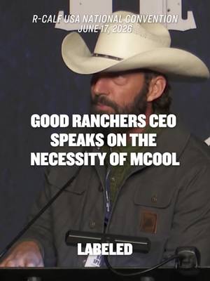 Back in June, Ben stood in front of a room full of American ranchers at the R-CALF USA National Convention and talked about why mandatory country of origin labeling matters and why the average consumer has no idea they're buying imported beef. Two months later, the federal government approved 300,000 metric tons of foreign ground beef into the US in 90 days, tariff-free. American ranchers who have spent years fighting through drought and rising costs are finally in a position to rebuild their herds. This is the exact wrong moment to flood the market with below-market foreign beef and ask them to compete with it. And most consumers buying that beef won't know where it came from, because MCOOL was repealed in 2015. It's time to start paying attention to what's on your label. If it doesn't tell you where your beef came from, ask why.