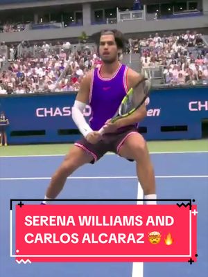 Absolute BRILLIANCE on display from Serena Williams and Carlos Alcaraz 👏 (via @US Open)  