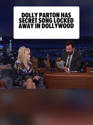 In a resurfaced interview from November 2022, Dolly Parton tells Jimmy Fallon about a secret song that is locked away in Dollywood ... that we won't see until 2045. 🤫 🎥: YouTube/ The Tonight Show Starring Jimmy Fallon