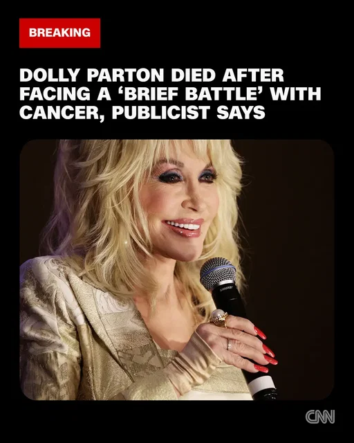 Legendary singer-songwriter Dolly Parton died Tuesday after facing a "brief battle with cancer," her publicist Marcel Pariseau told CNN. "After bravely facing a brief battle with cancer, Dolly departed her Earthly life today at the Vanderbilt-Ingram Cancer Center surrounded by loved ones," Pariseau's statement said. Parton's nephew Bryan Seaver announced hours earlier the country music icon died peacefully in Nashville, Tennessee, but her battle with cancer is a new development. "Our beloved Dolly Parton spent her life and career bringing joy, laughter, hope and integrity into everything she touched," Pariseau said. "Her unmatched generosity reached the lives of countless people whom she would never meet, yet she was always there to offer a helping hand." 📸: Brendon Thorne/Getty Images