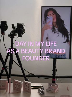 a little vlog of my day at work @Emboss Beauty 🩷 #founder #makeupartist #businessowner 