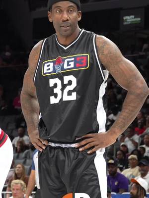 HALL OF FAME MUSCLE & BUCKETS! 43 year old Amar’e Stoudemire pulled up to the 2026 ‘BIG3’ All-Star Game looking SWOLE, & he got a few buckets in limited minutes! 💪🪣 Amar’e hit a nasty post-fade — a shot that helped him average 25+ PPG in multiple years in Phoenix & New York!  Always great to see NBA legends back on the court in ANY capacity! 🫡