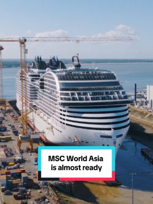 She is almost ready. And the proof is right here. From the first sea trials to the installation of the Dragon above the World Promenade, MSC World Asia is entering the final stretch before her December debut. Watch the build come together, frame by frame, at the shipyard that is putting the finishing touches on the line's most anticipated flagship yet. Barcelona on 4 December 2026 is getting very close. #MSCCruises #MSCWorldAsia #cruisetok #newcruiseship