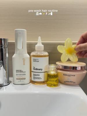 Pre wash scalp and hair routine. Scalp exfoliation and hair oiling  #hairoiling #hairwash #scalpexfoliation #scalpcare #shinyhair 