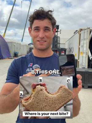 Which bite are you taking? 👀🤤 #sailgp #qotd #athletes #comedy