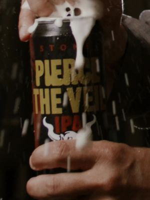 TWO SAN DIEGO LEGENDS. ONE EPIC IPA. BREWED LOUD.  Announcing Stone Pierce the Veil IPA. We teamed up with Vic Fuentes and @Pierce The Veil to brew a collaboration beer in honor of their sold-out show coming up in our shared hometown of San Diego on September 12th.  Sr. Manager of Brewing & Innovation Kris Ketcham was inspired by Vic’s love of San Diego beer, Stone Brewing, and classic West Coast IPAs, and devised a recipe with Centennial, Citra, El Dorado and Krush hops. Coming in at 6.5% ABV, it’s intensely drinkable and packed with notes of orange peel, ripe citrus and tropical fruit.  This hyper-limited release will be available exclusively at Stone Brewing World Bistro & Gardens–Liberty Station starting August 29th, with the rest of our Stone locations and select San Diego bars and retailers to follow the week of August 31st. It’llalso be available at the show in September. Stay tuned for where to find it near you, or join us at the launch party at Liberty Station this Saturday. #StonePierceTheVeil